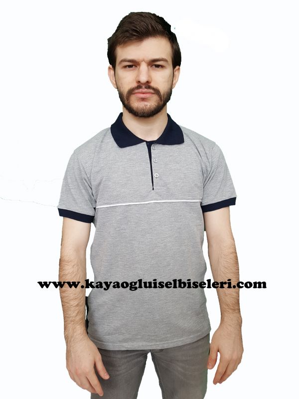 GR-LACVERT PARALI POLO YAKA COMPACT T-SHIRT